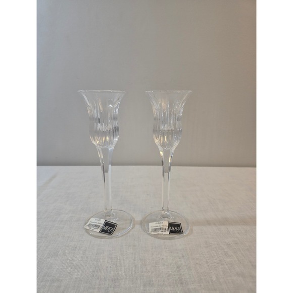 Mikasa Other - Mikasa Icicles Candleholder Pair Clear Glass SN047/339 8" NIB